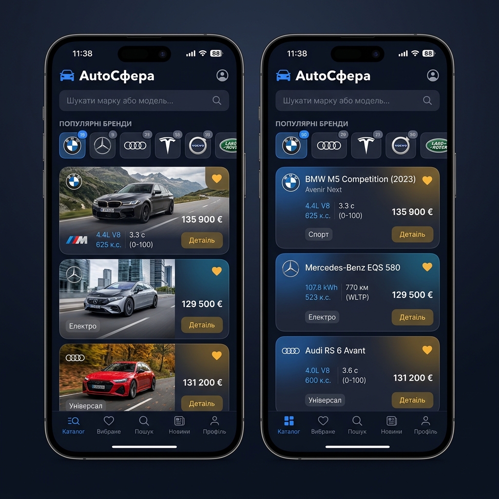 Car Catalog — app screenshot